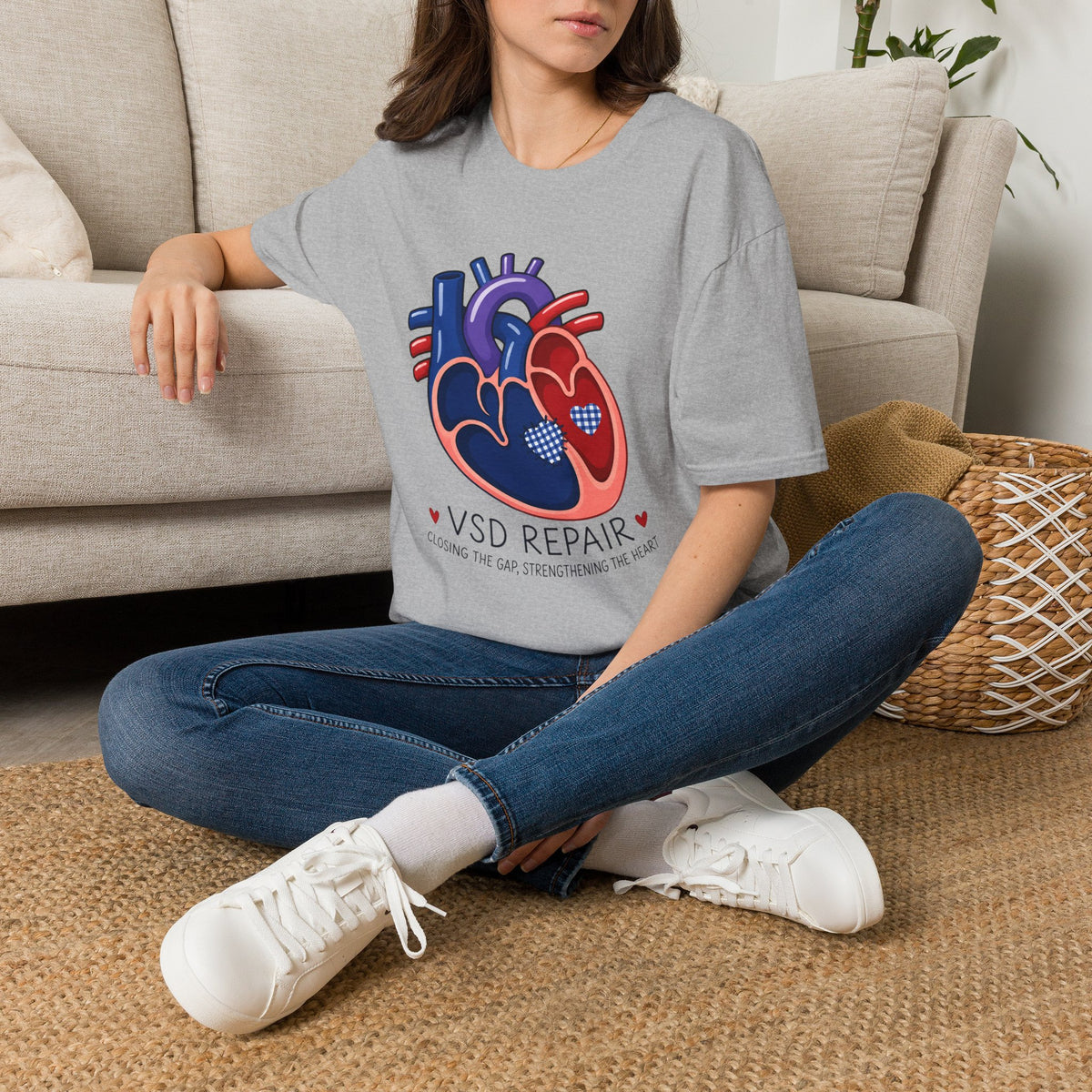 VSD Repair Heart Anatomy T-Shirt — Congenital Heart Defect Awareness Tee