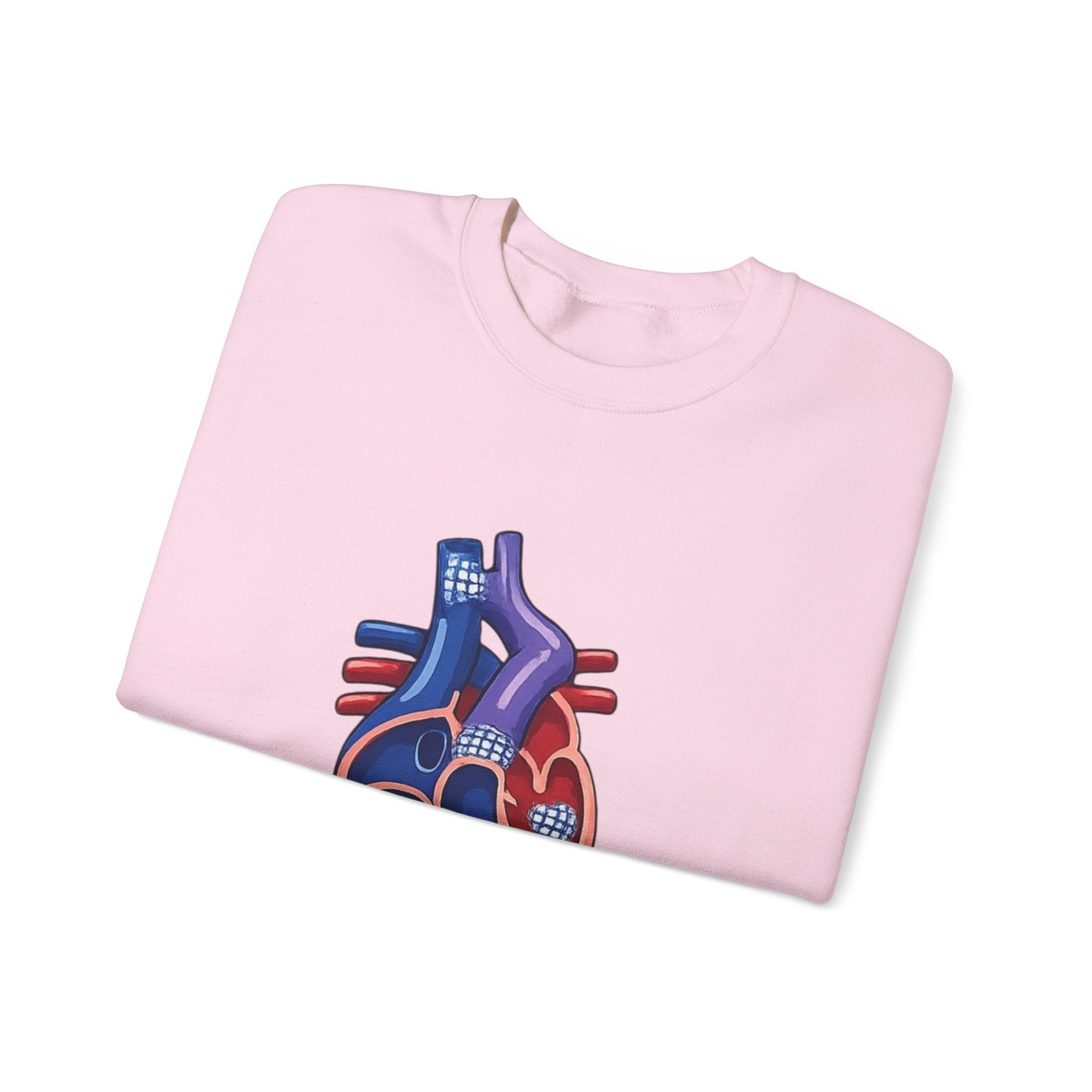 Heart Guitar Crewneck Sweatshirt — Personalized "GLENN (STAGE ID)" Musician Design