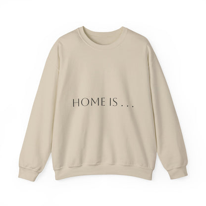 Home Is… Crewneck Sweatshirt — “Wherever Cardiology Admits Us” Cardiology Doctor Gift