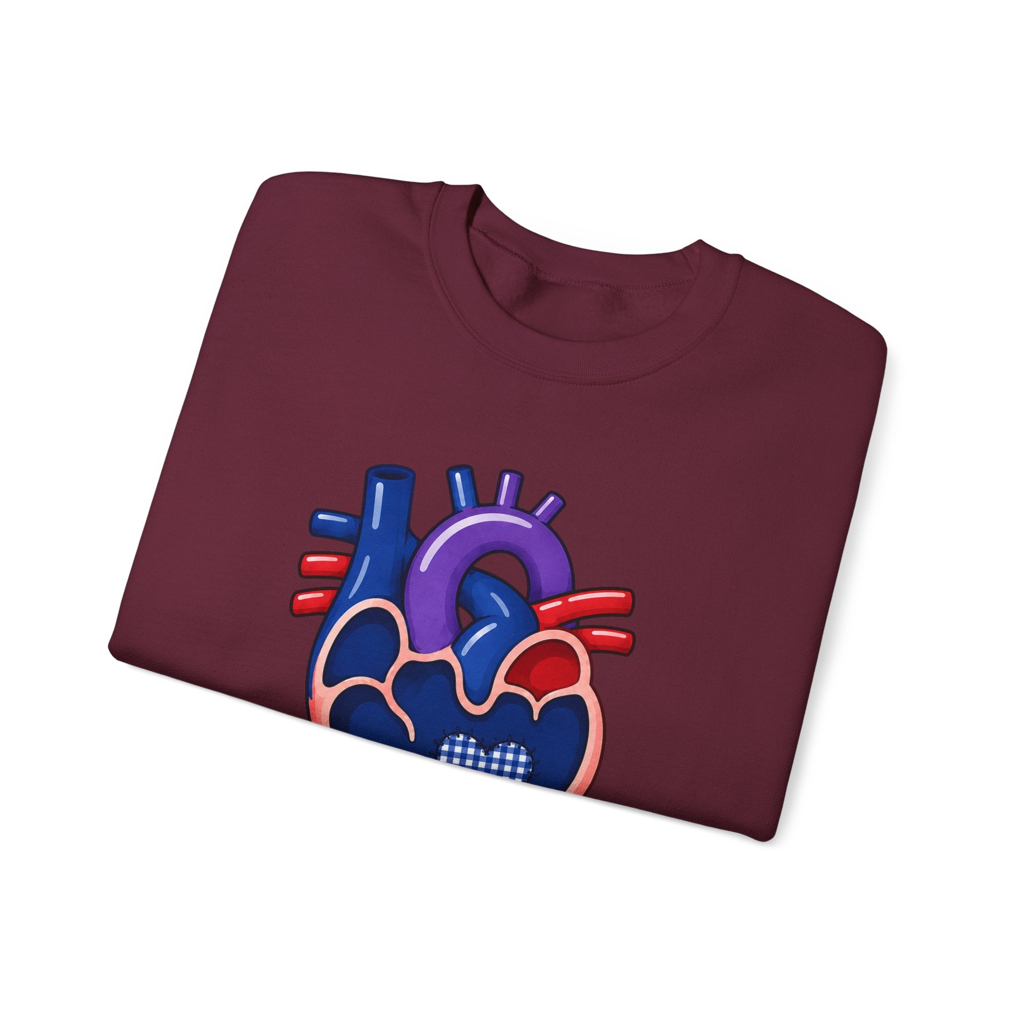 Single Ventricle Crewneck Sweatshirt — Congenital Heart Awareness Pullover