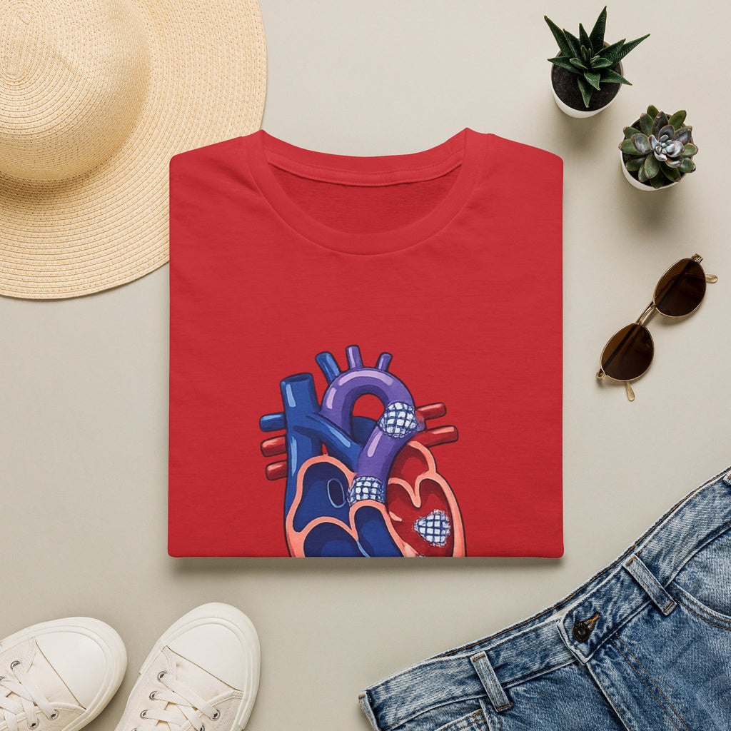Anatomical Heart T-Shirt — Norwood Stage II Cardiology Design