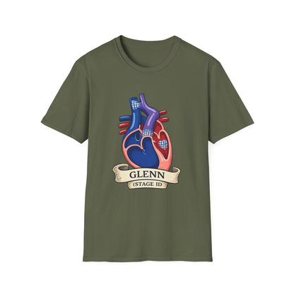 Anatomical Heart T-Shirt — Personalized "Glenn (Stage II)" Medical Art Tee