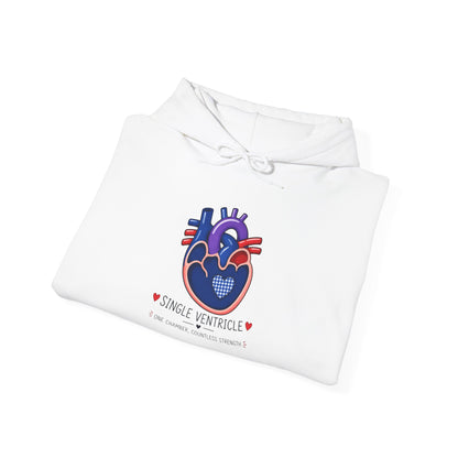 Heart Anatomy Hoodie — King of Hearts Heartbeat Graphic Sweatshirt