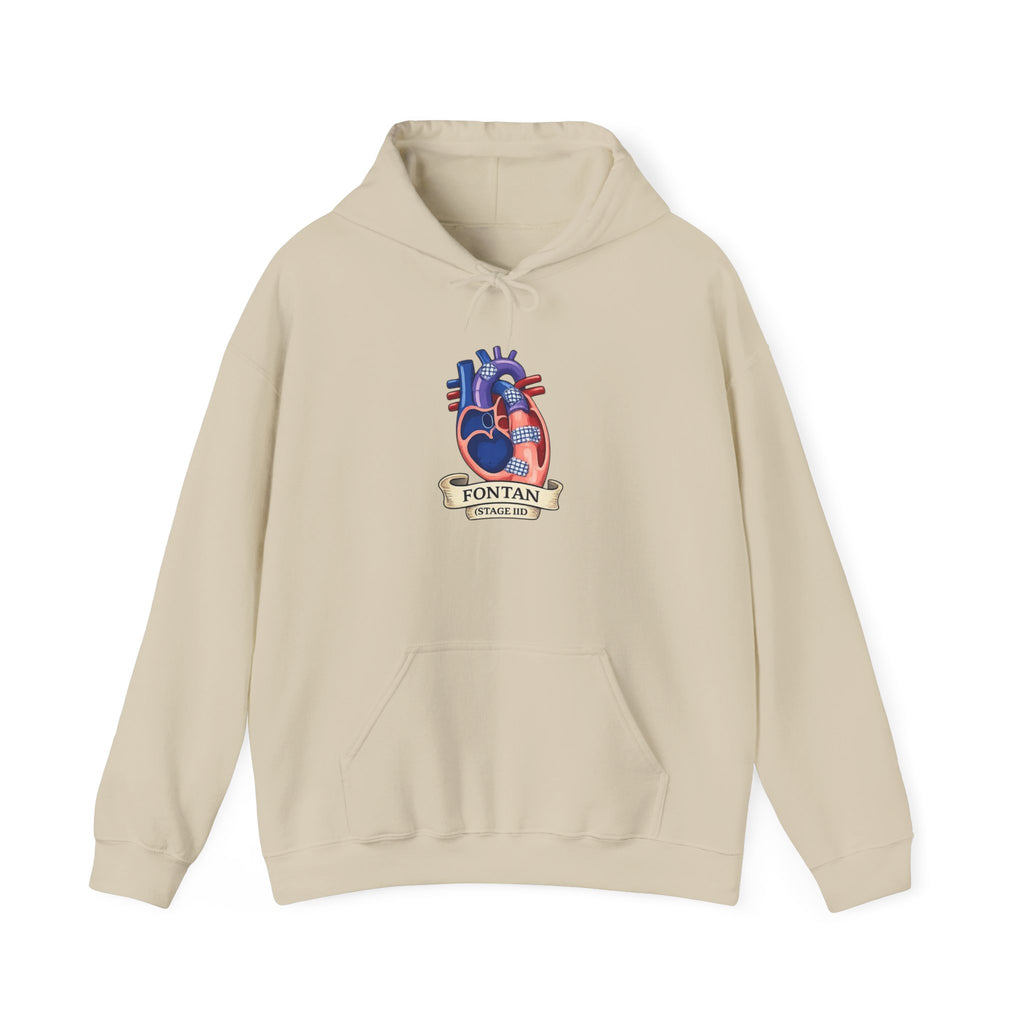 Anatomical Heart Hoodie — 'Fountain of Love' Graphic Pullover
