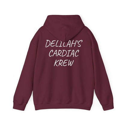 "Delilah's Cardiac Krew" -Est. 2025 hoodie