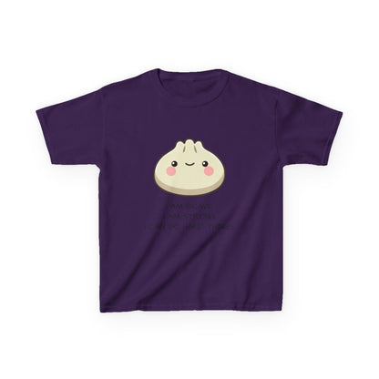 Marlee's Kids Tee — Cute Dumpling Graphic with 'I Am Brave, I Am Strong' Affirmation