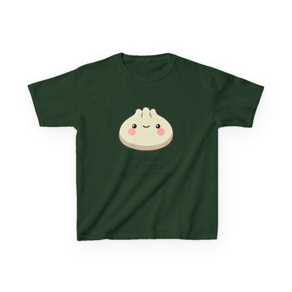 Marlee's Kids Tee — Cute Dumpling Graphic with 'I Am Brave, I Am Strong' Affirmation