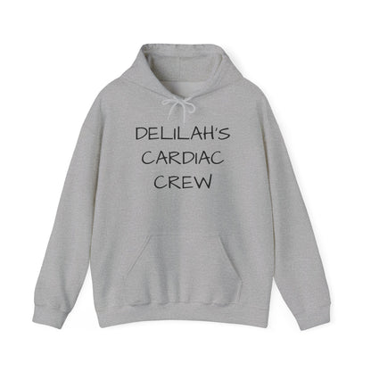 Delilah's Cardiac Crew Hoodie — Personalized Cardiology Support Sweatshirt