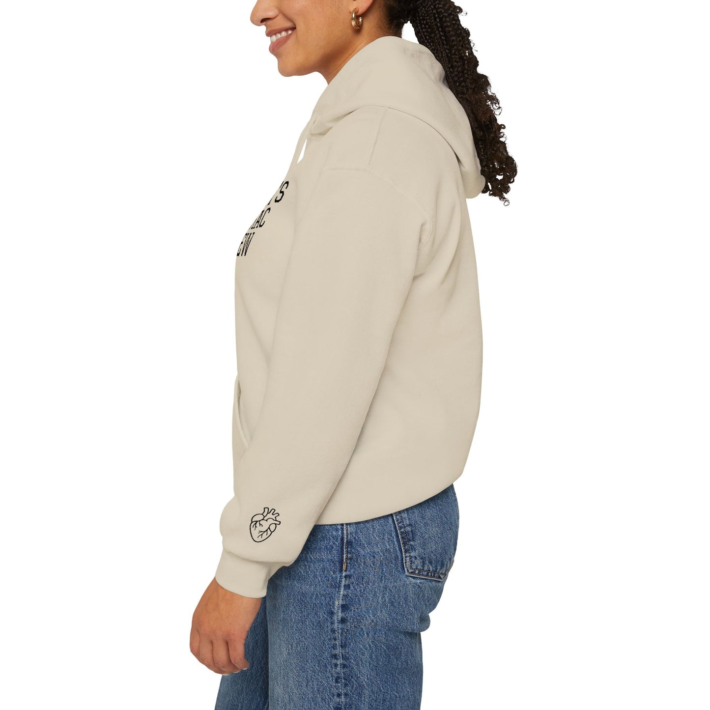 Delilah’s Cardiac Crew Hoodie — Personalized Heart Health Awareness Pullover