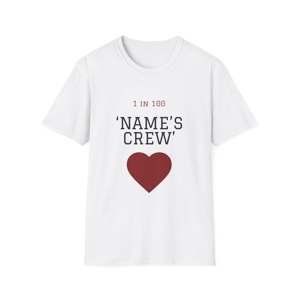 Personalized 1 in 100 Heart Crew CHD Awareness Shirt