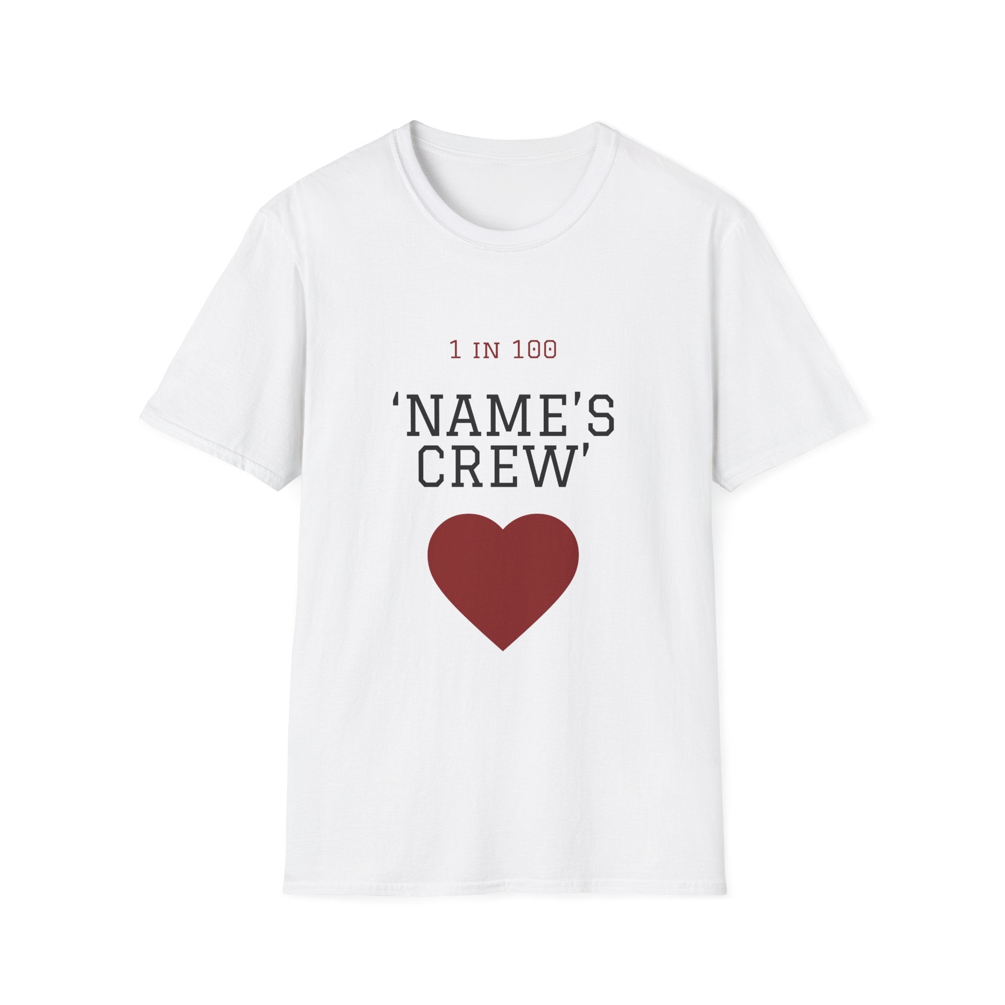 Personalized 1 in 100 Heart Crew CHD Awareness Shirt