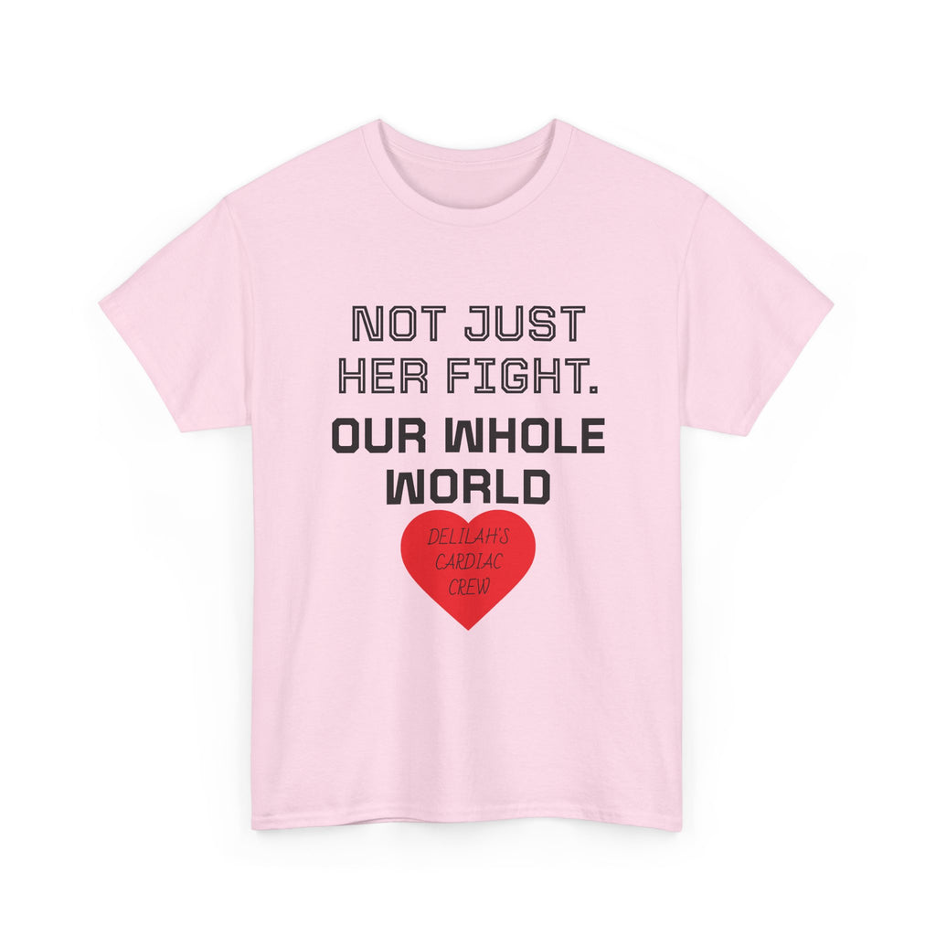"Not Just Her Fight, Our Whole World" Crew Heart Tee