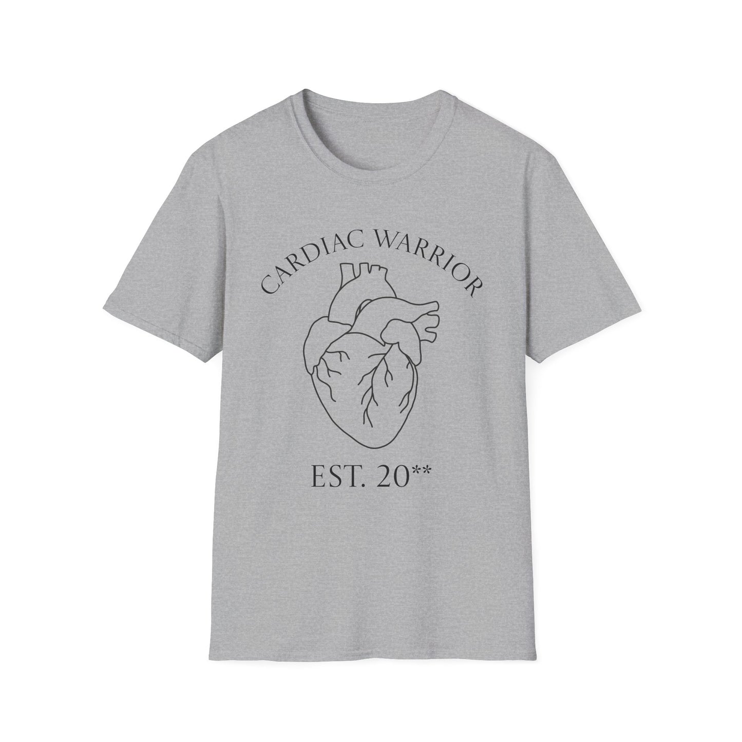 Custom Cardiac Warrior T-Shirt — Anatomical Heart Graphic Tee (Est. 20**)