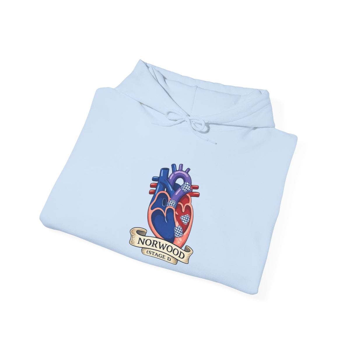 Heart & Gear Norwood Hoodie — Anatomical Heart Vintage Crest Hoodie