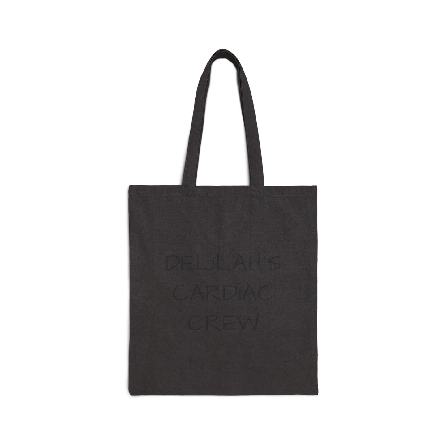 Custom Name 'Delilah's Cardiac Crew' Canvas Tote Bag