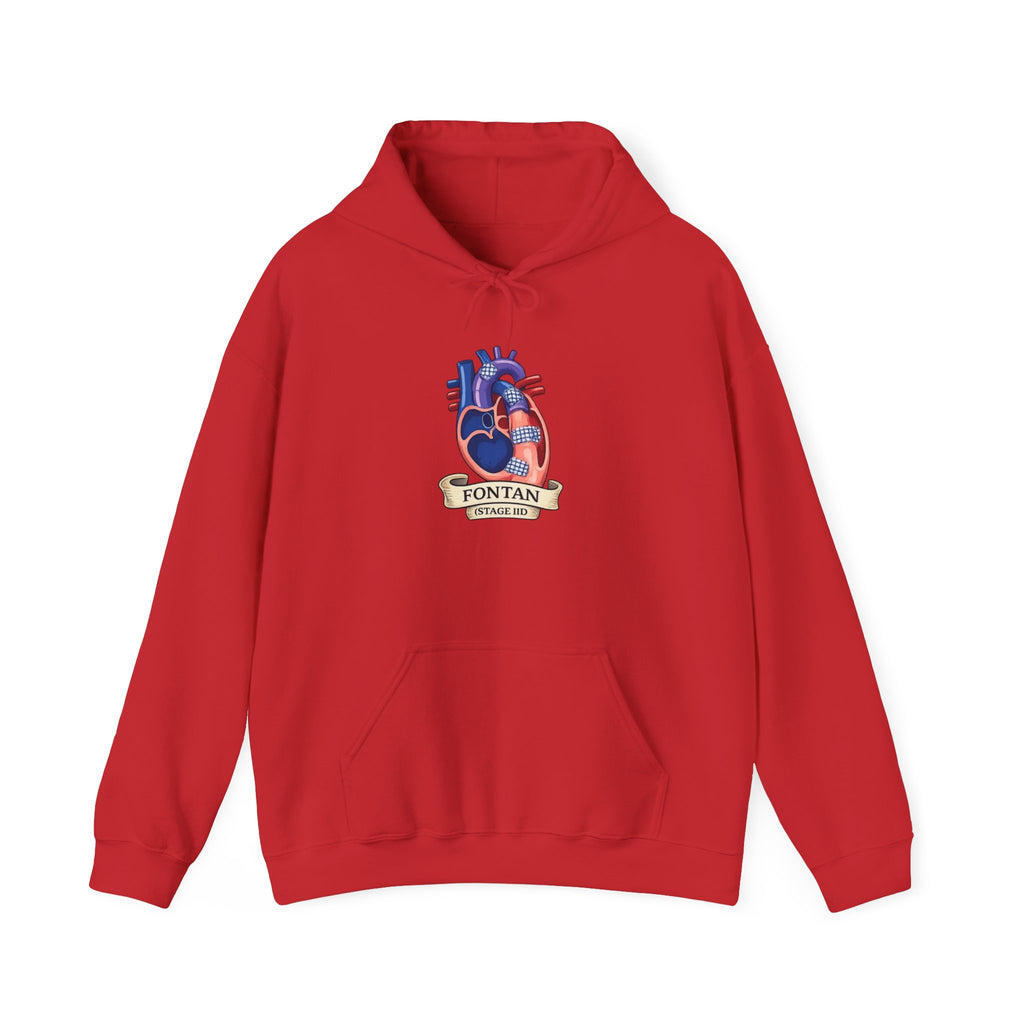 Anatomical Heart Hoodie — 'Fountain of Love' Graphic Pullover