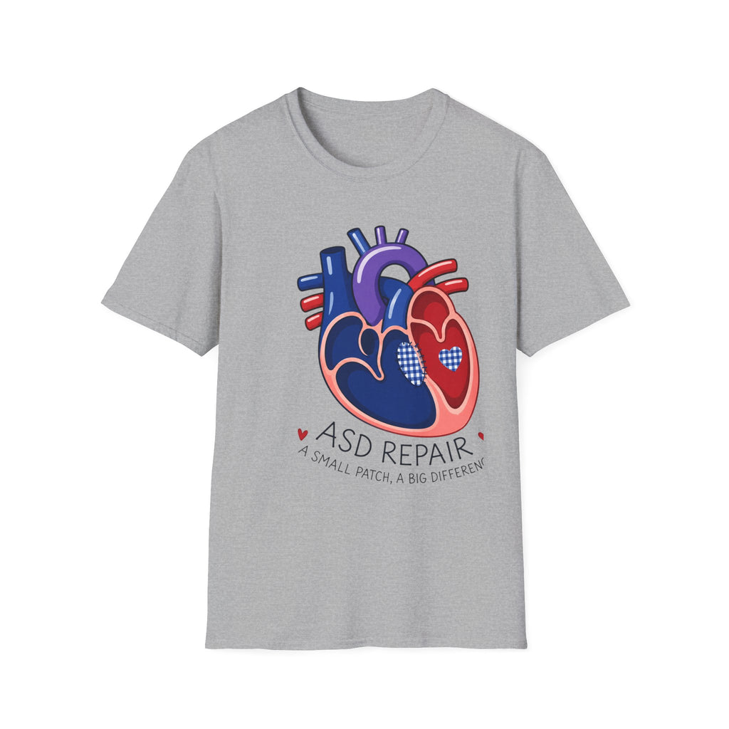 Heart Anatomy T-Shirt — ASD Repair Heart Patch Graphic Tee