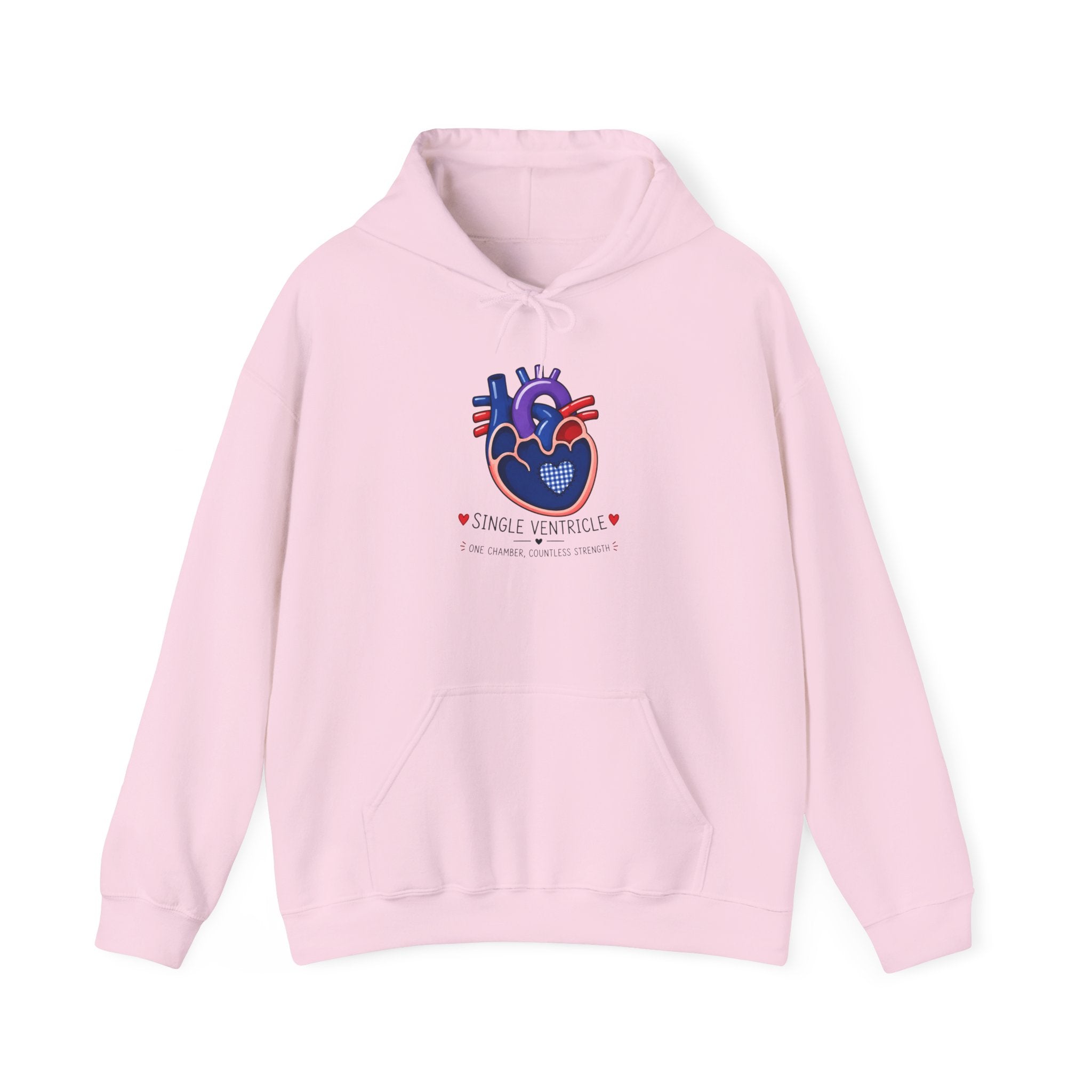 Heart Anatomy Hoodie — King of Hearts Heartbeat Graphic Sweatshirt