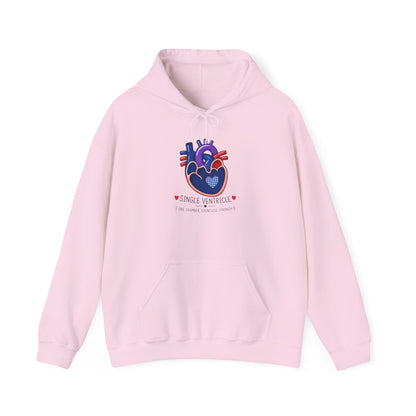 Heart Anatomy Hoodie — King of Hearts Heartbeat Graphic Sweatshirt