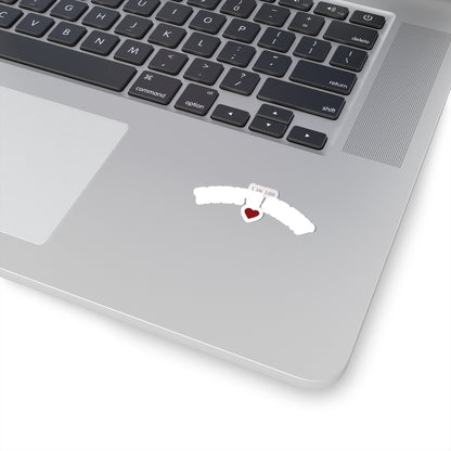 Ruby’s Crew Sticker — '1 in 100' Heart Kiss-Cut Sticker