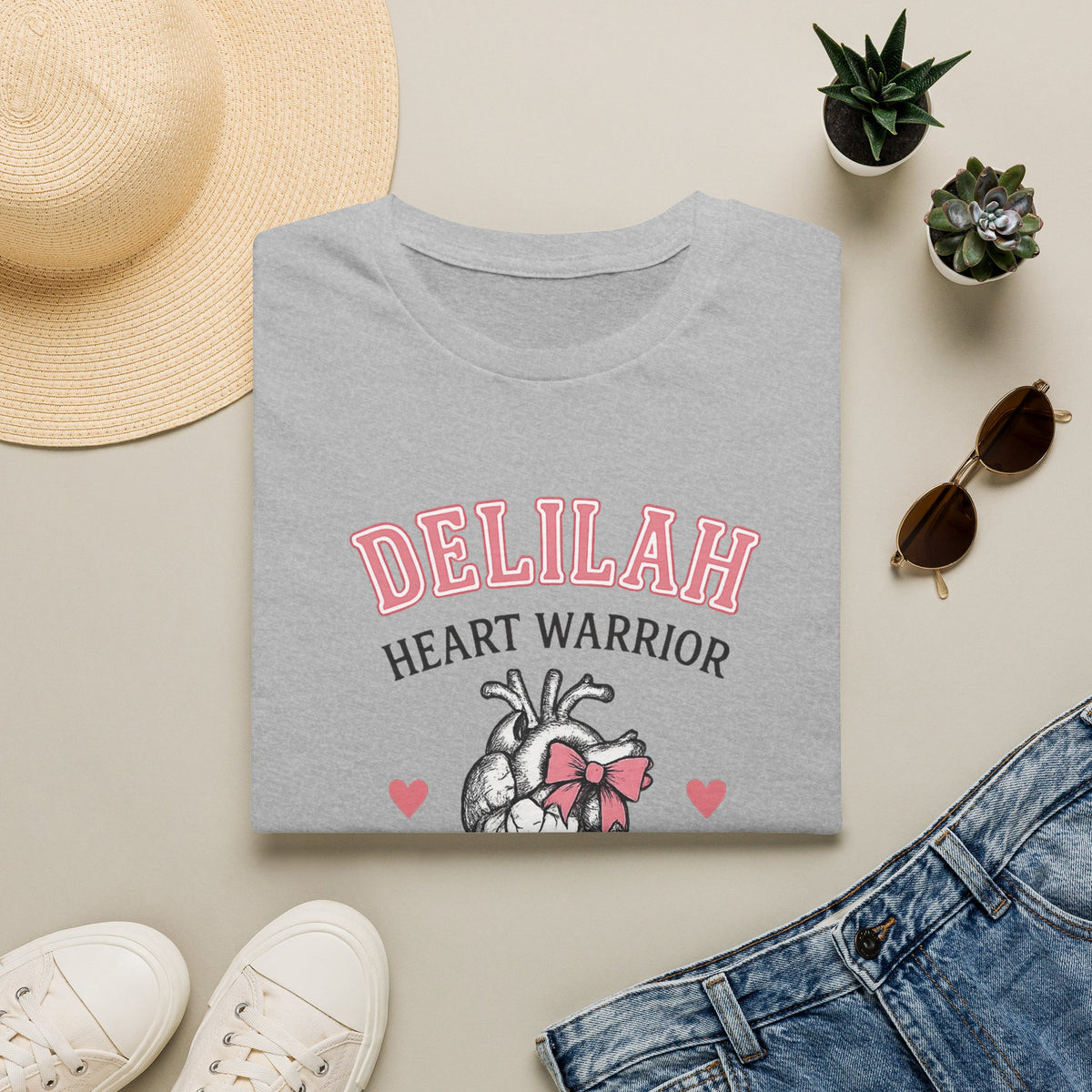 Delilah Heart Warrior T-Shirt — Personalized Heart Warrior Tee