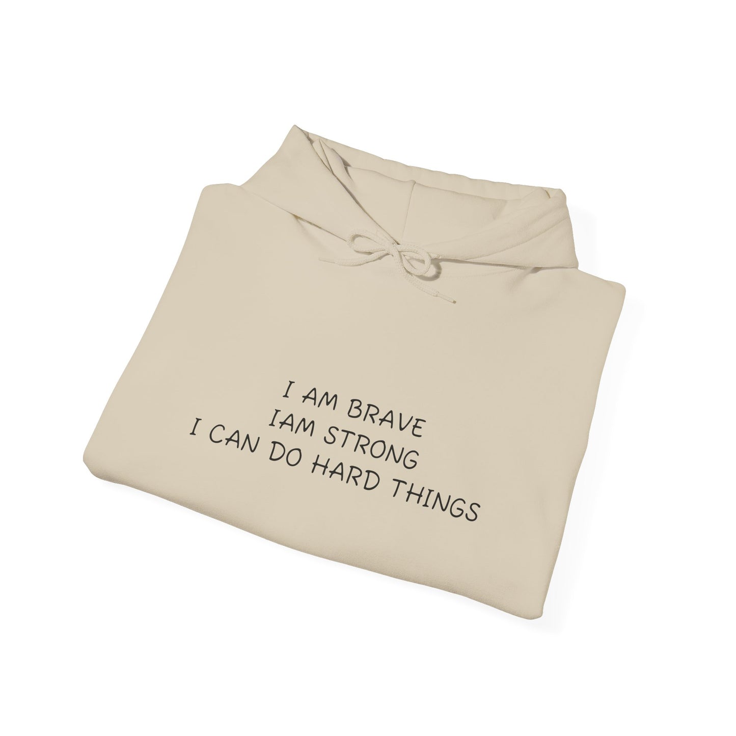 Memorial Hoodie - "I Am Brave, I Am Strong" Inspirational Tribute Sweatshirt