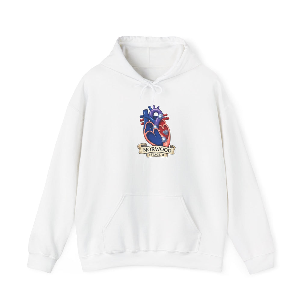 Heart & Gear Norwood Hoodie — Anatomical Heart Vintage Crest Hoodie