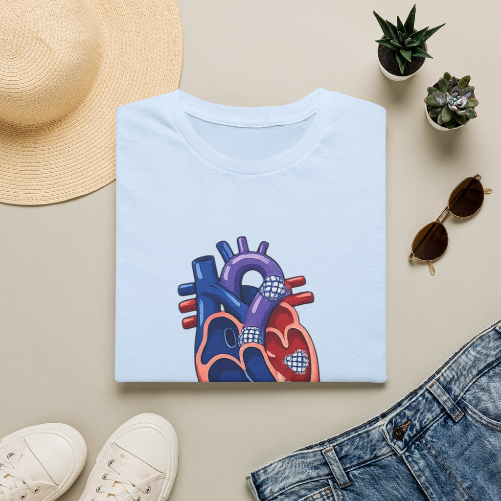 Anatomical Heart T-Shirt — Norwood Stage II Cardiology Design