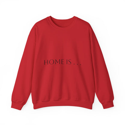 Home Is… Crewneck Sweatshirt — “Wherever Cardiology Admits Us” Cardiology Doctor Gift