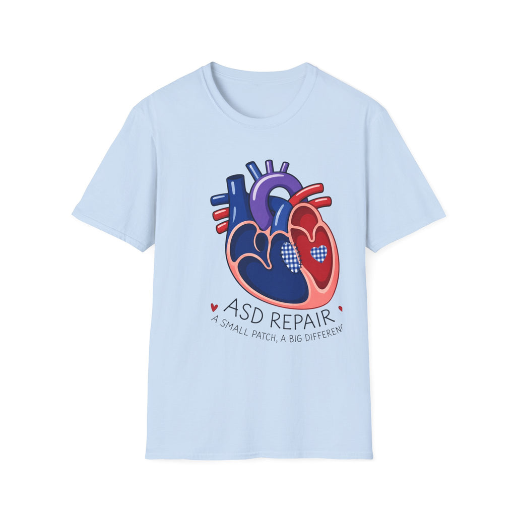 Heart Anatomy T-Shirt — ASD Repair Heart Patch Graphic Tee