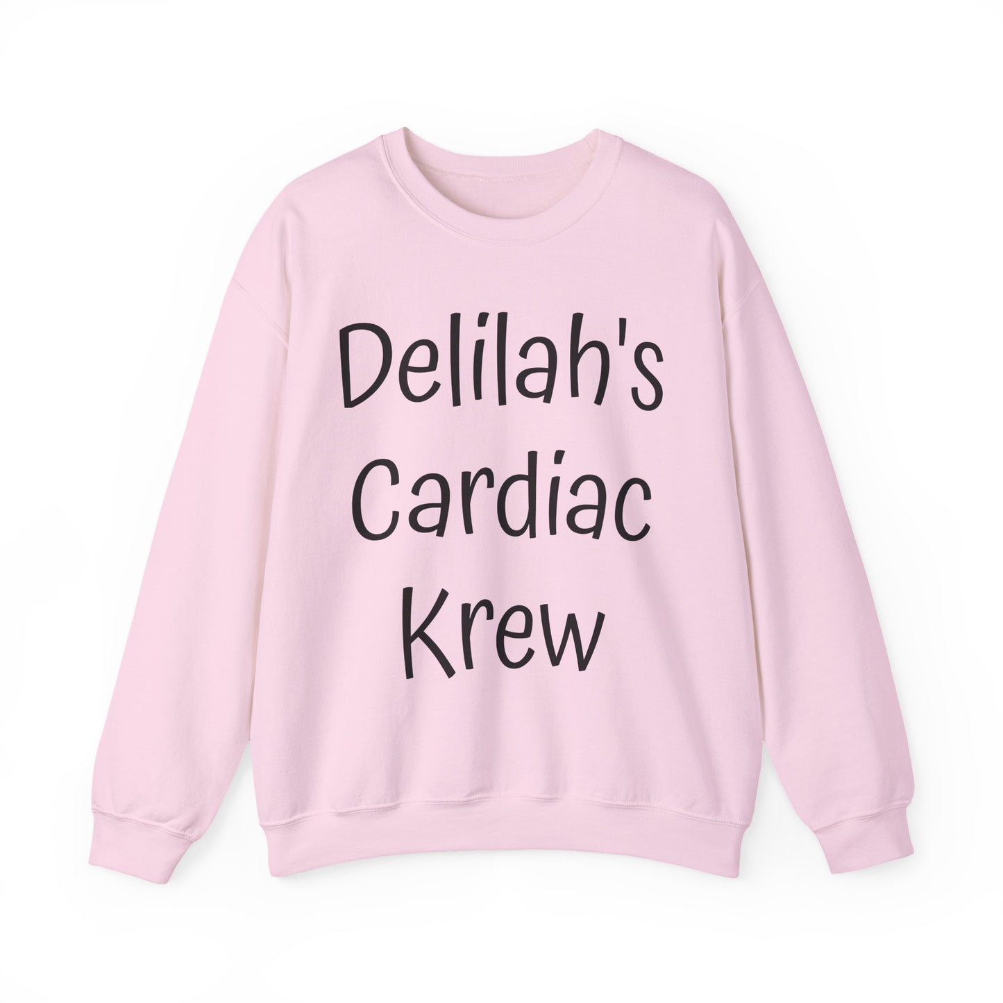 Delilah's Cardiac Krew Sweatshirt — Personalized Heart Team Crewneck (Est. 2025)