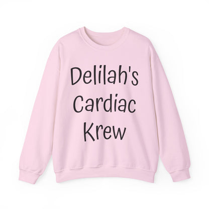 Delilah's Cardiac Krew Sweatshirt — Personalized Heart Team Crewneck (Est. 2025)