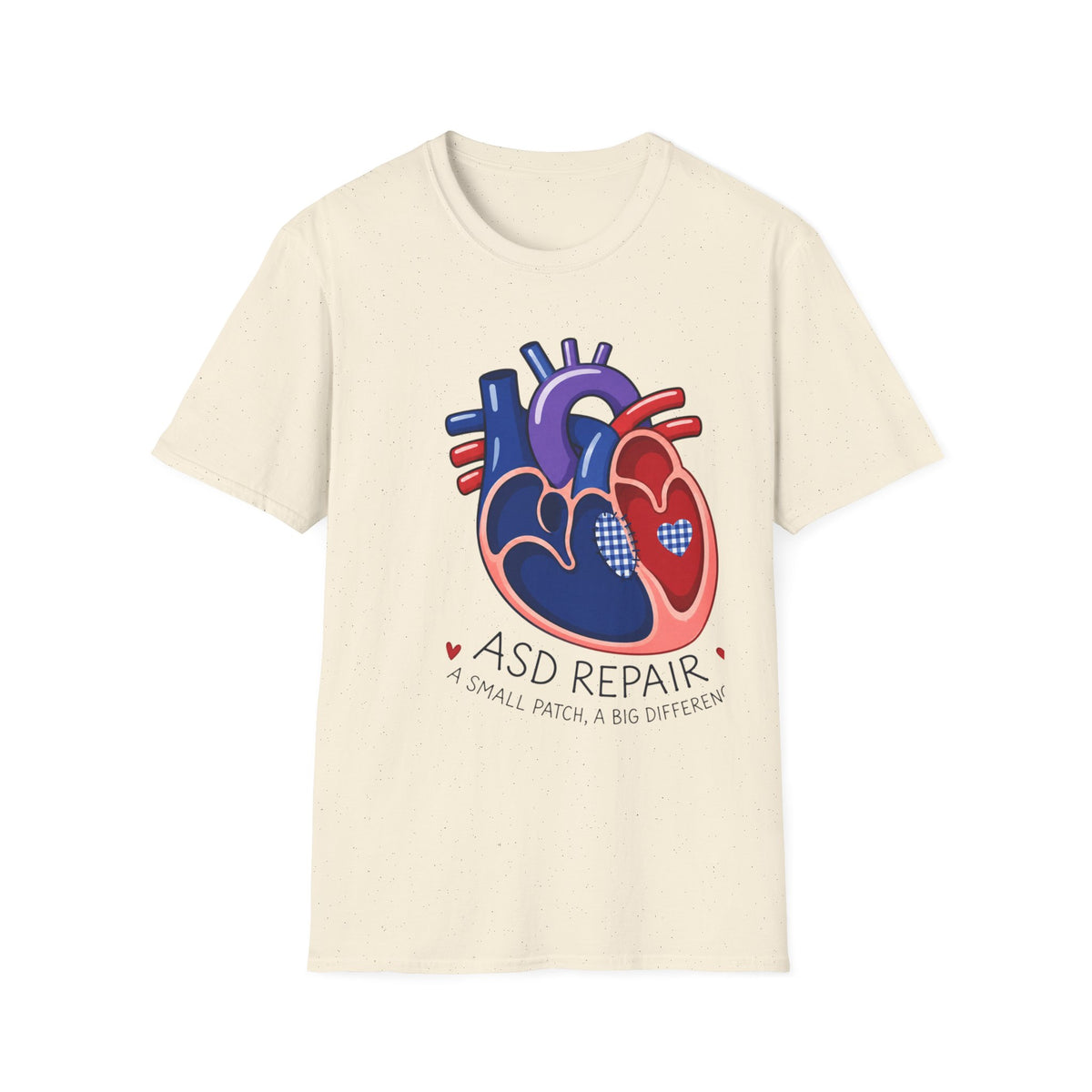 Heart Anatomy T-Shirt — ASD Repair Heart Patch Graphic Tee