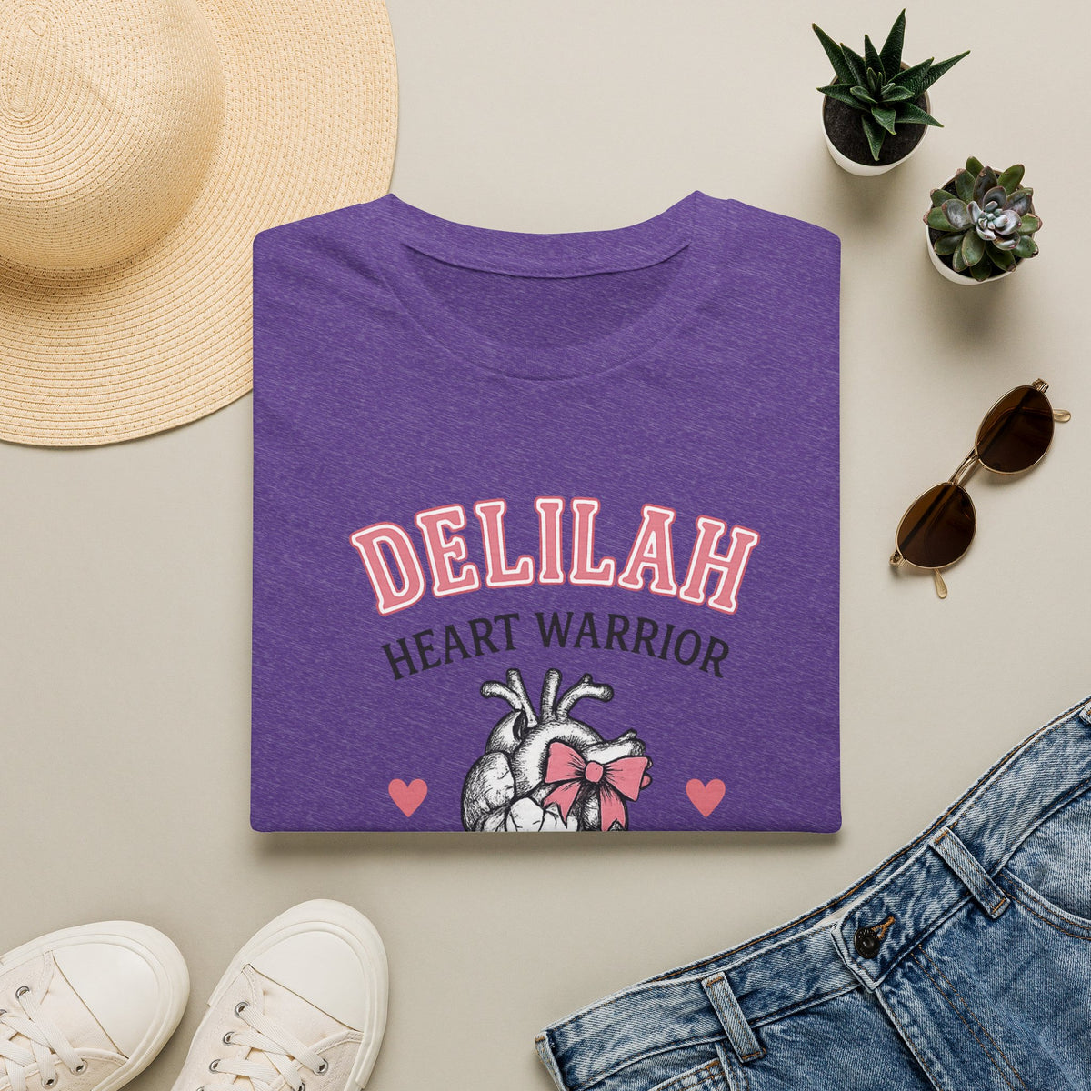 Delilah Heart Warrior T-Shirt — Personalized Heart Warrior Tee