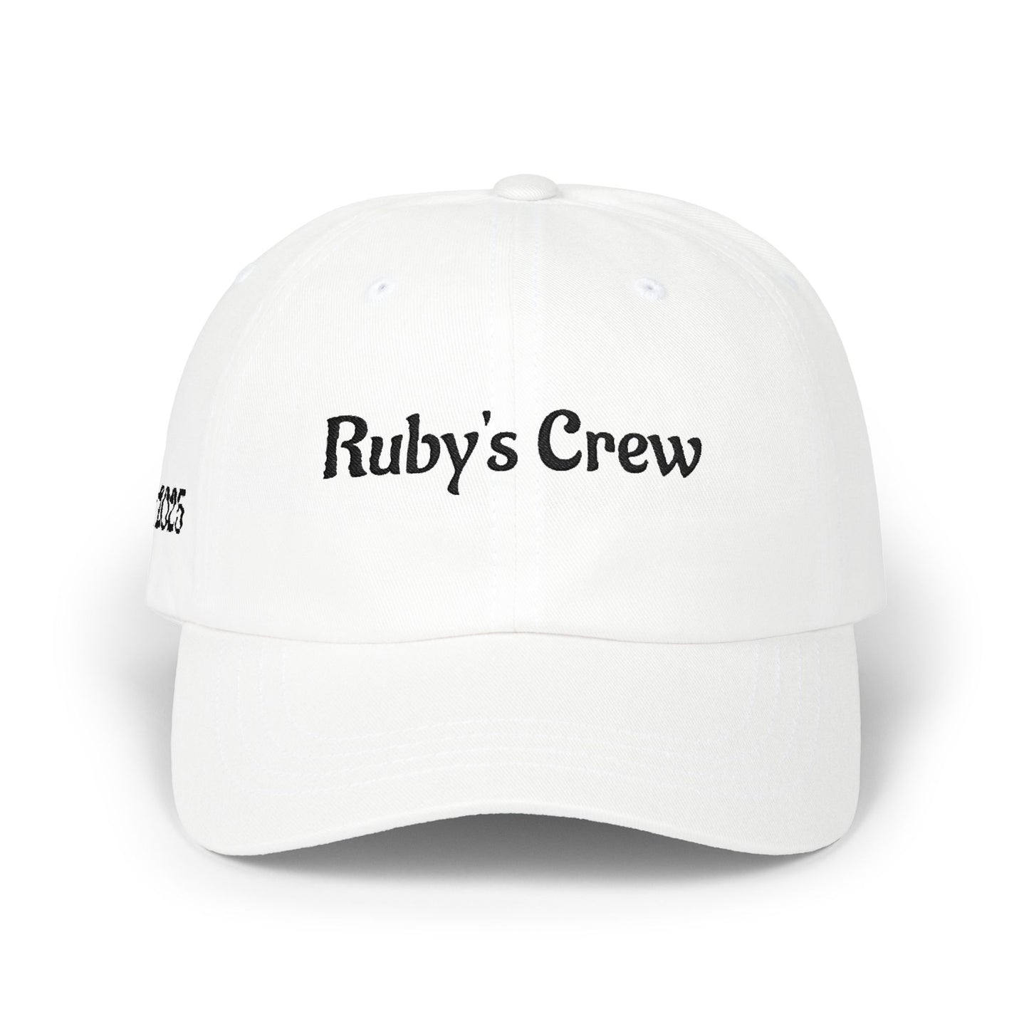 Classic Dad Cap — "Ruby's Crew" Embroidered Cotton Baseball Hat
