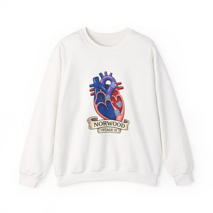 Crewneck Sweatshirt — Norwood Stage D Anatomical Heart Design