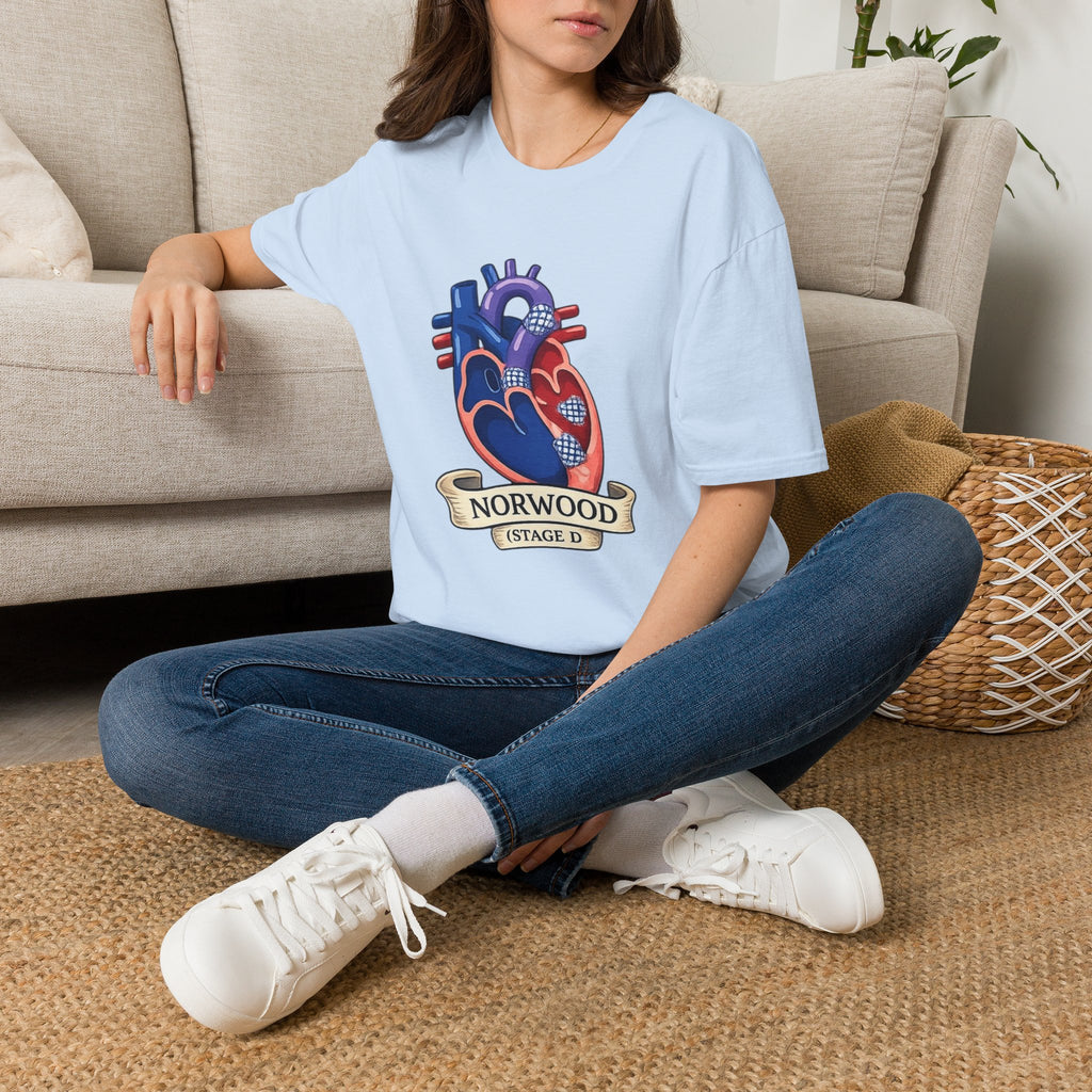 Anatomical Heart T-Shirt — Norwood Stage II Cardiology Design