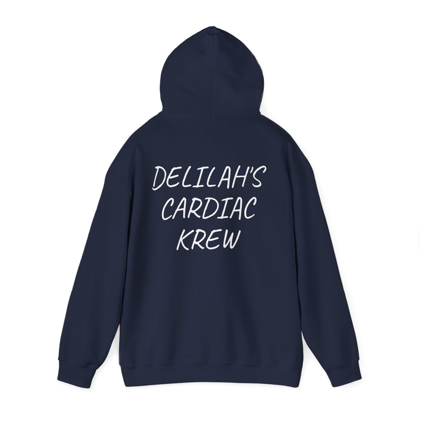 "Delilah's Cardiac Krew" -Est. 2025 hoodie