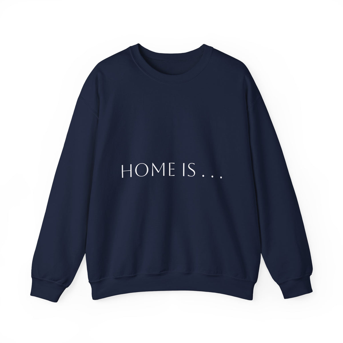 Home Is… Crewneck Sweatshirt — “Wherever Cardiology Admits Us” Cardiology Doctor Gift