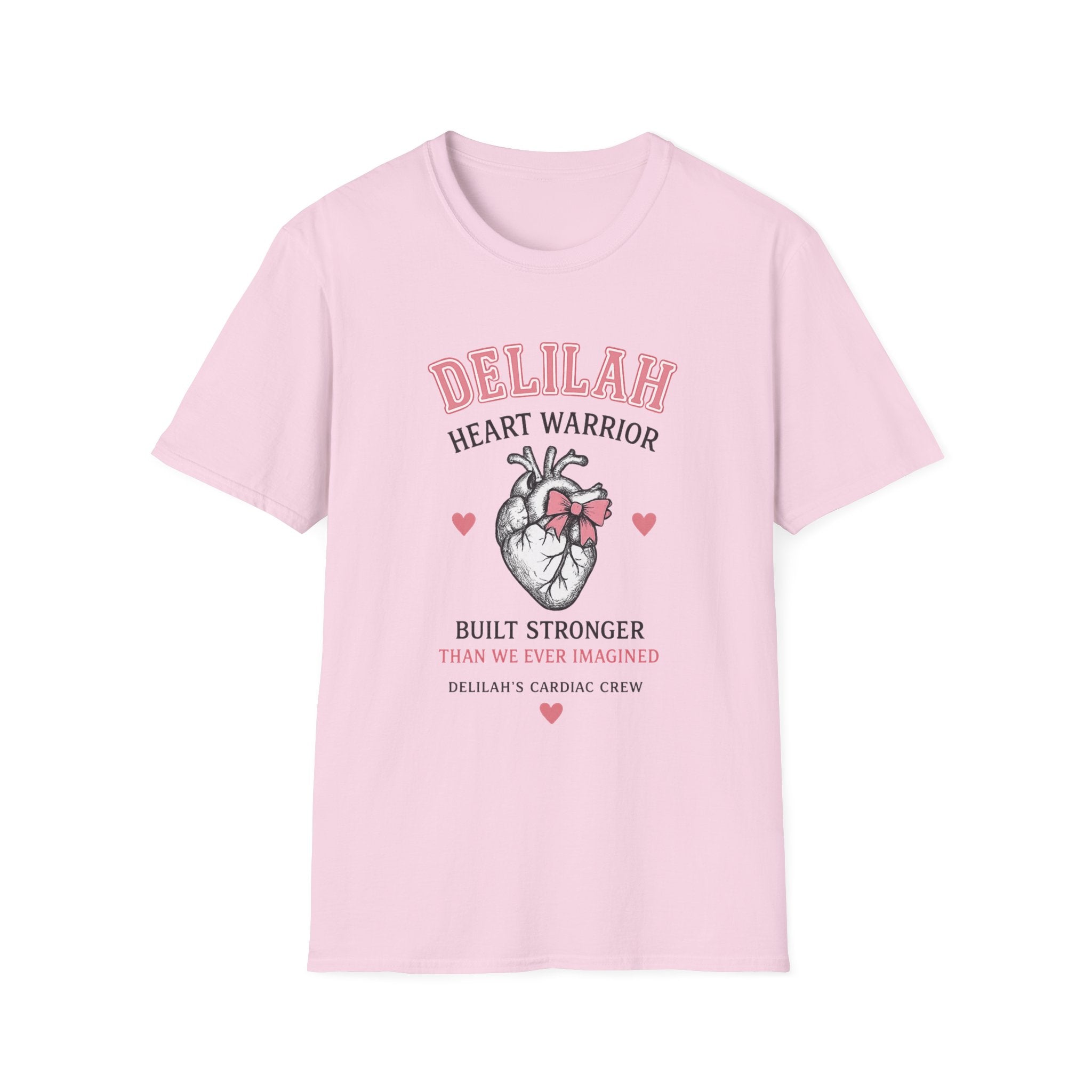 Delilah Heart Warrior T-Shirt — Personalized Heart Warrior Tee