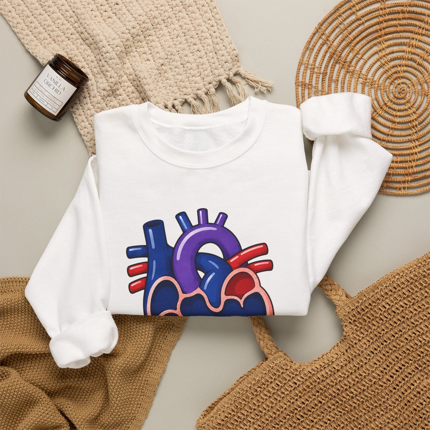 Single Ventricle Crewneck Sweatshirt — Congenital Heart Awareness Pullover