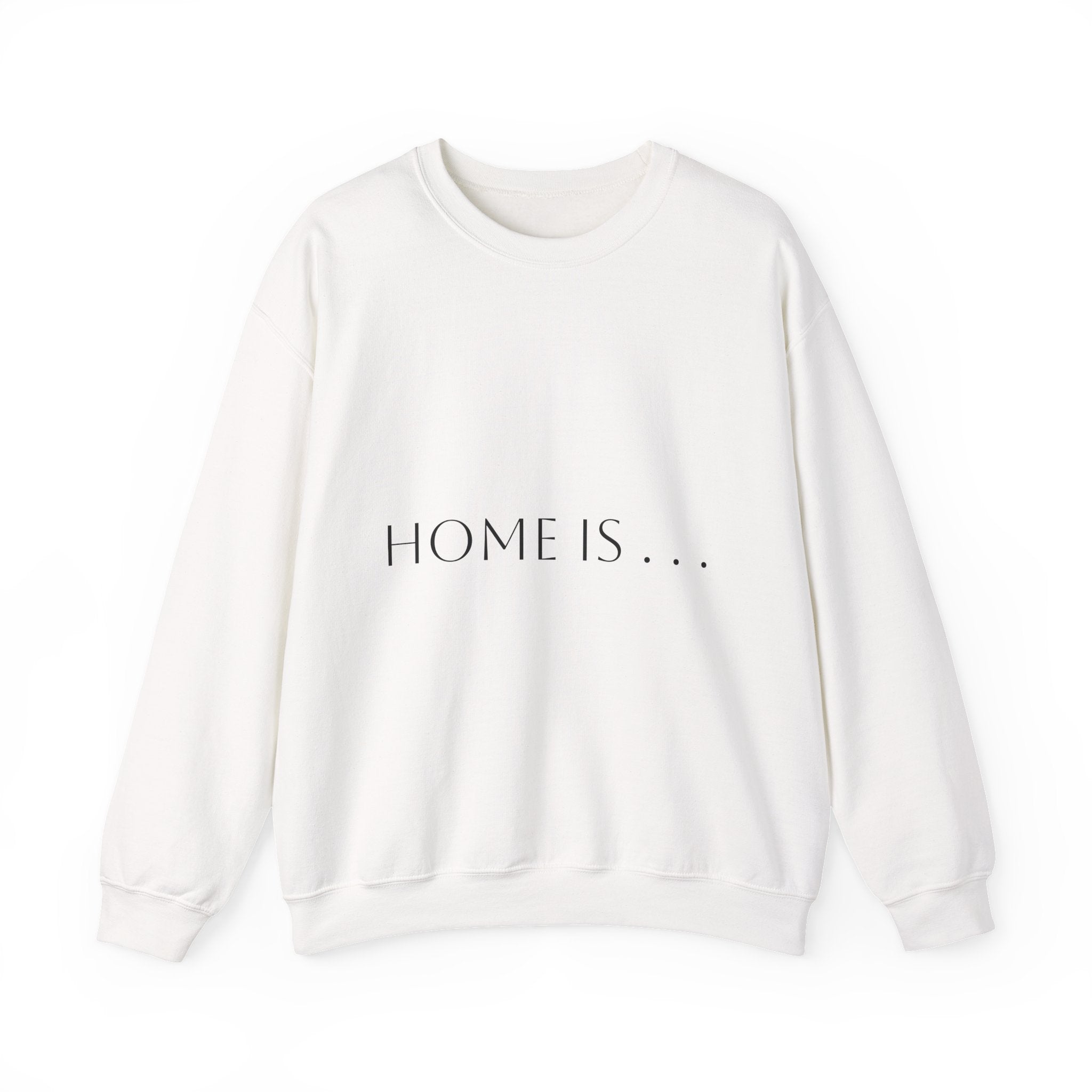 Home Is… Crewneck Sweatshirt — “Wherever Cardiology Admits Us” Cardiology Doctor Gift