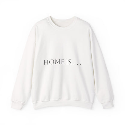 Home Is… Crewneck Sweatshirt — “Wherever Cardiology Admits Us” Cardiology Doctor Gift
