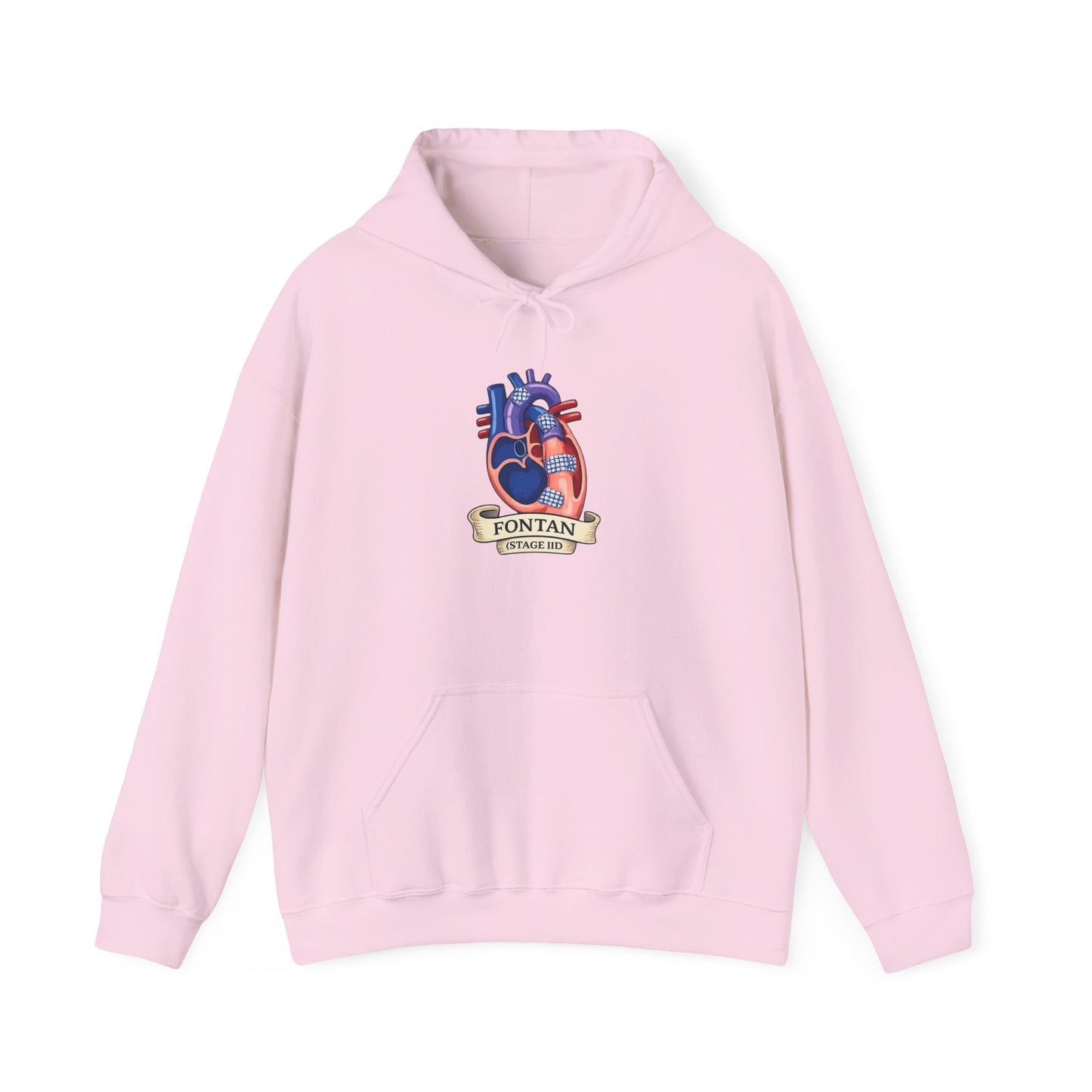 Anatomical Heart Hoodie — 'Fountain of Love' Graphic Pullover