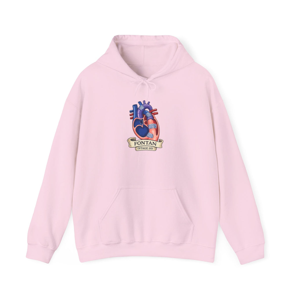 Anatomical Heart Hoodie — 'Fountain of Love' Graphic Pullover
