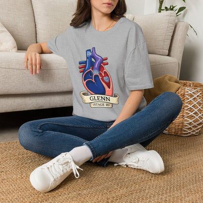 Anatomical Heart T-Shirt — Personalized "Glenn (Stage II)" Medical Art Tee
