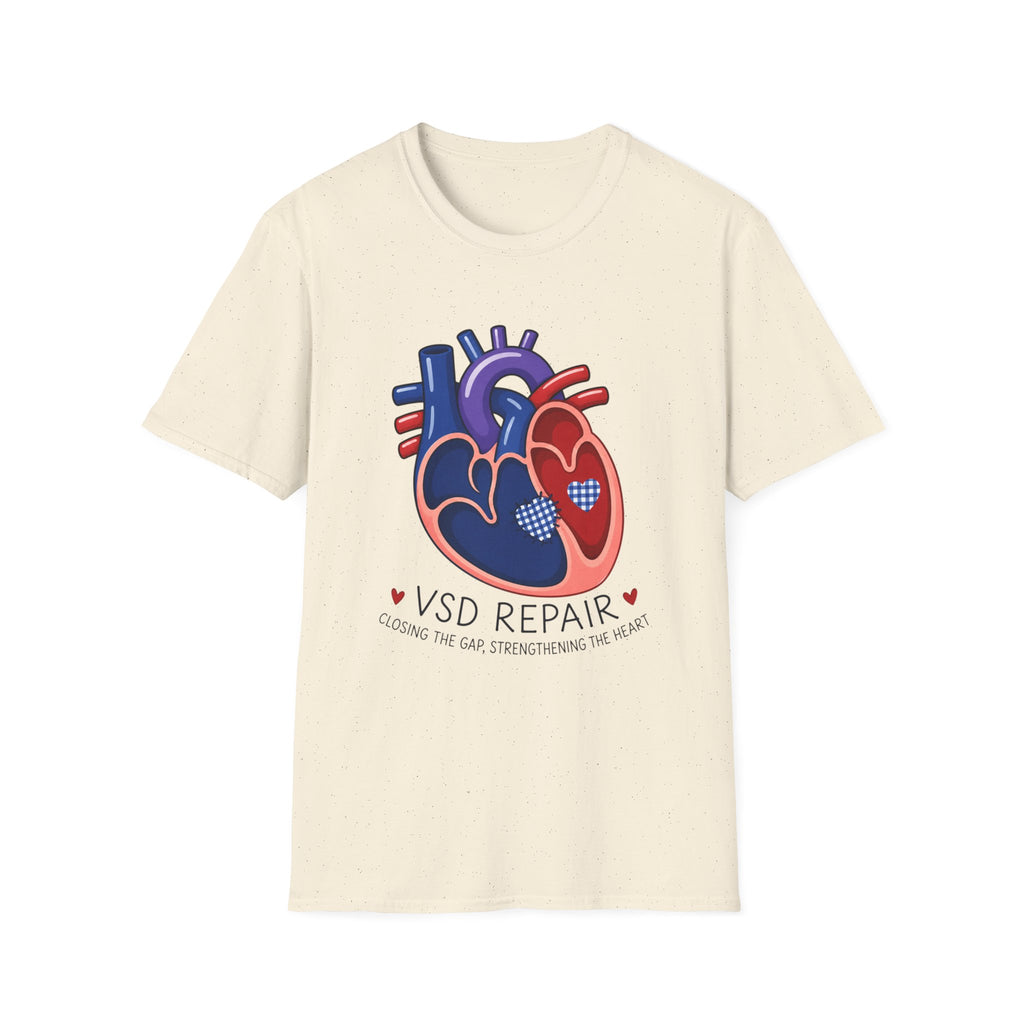 VSD Repair Heart Anatomy T-Shirt — Congenital Heart Defect Awareness Tee