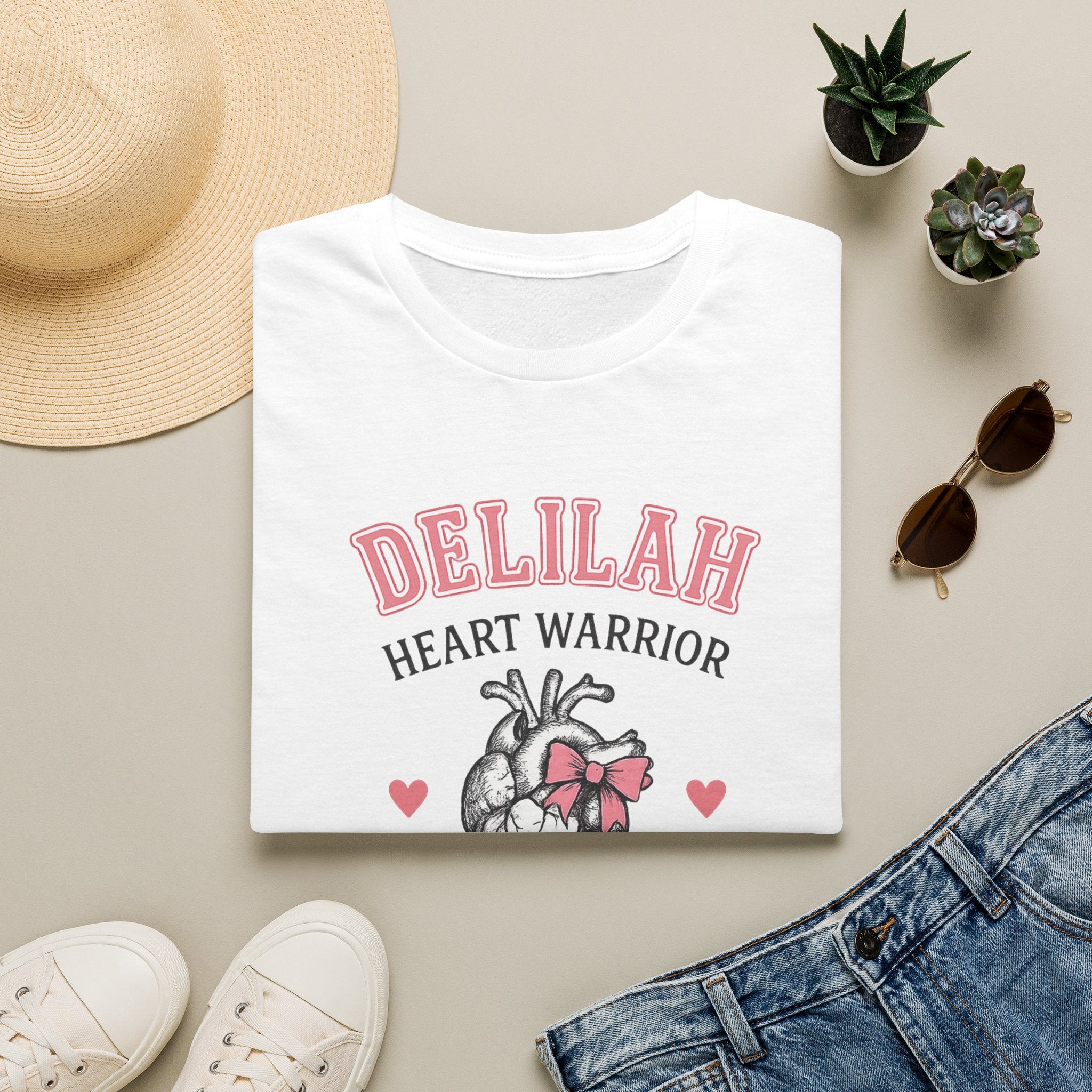 Delilah Heart Warrior T-Shirt — Personalized Heart Warrior Tee