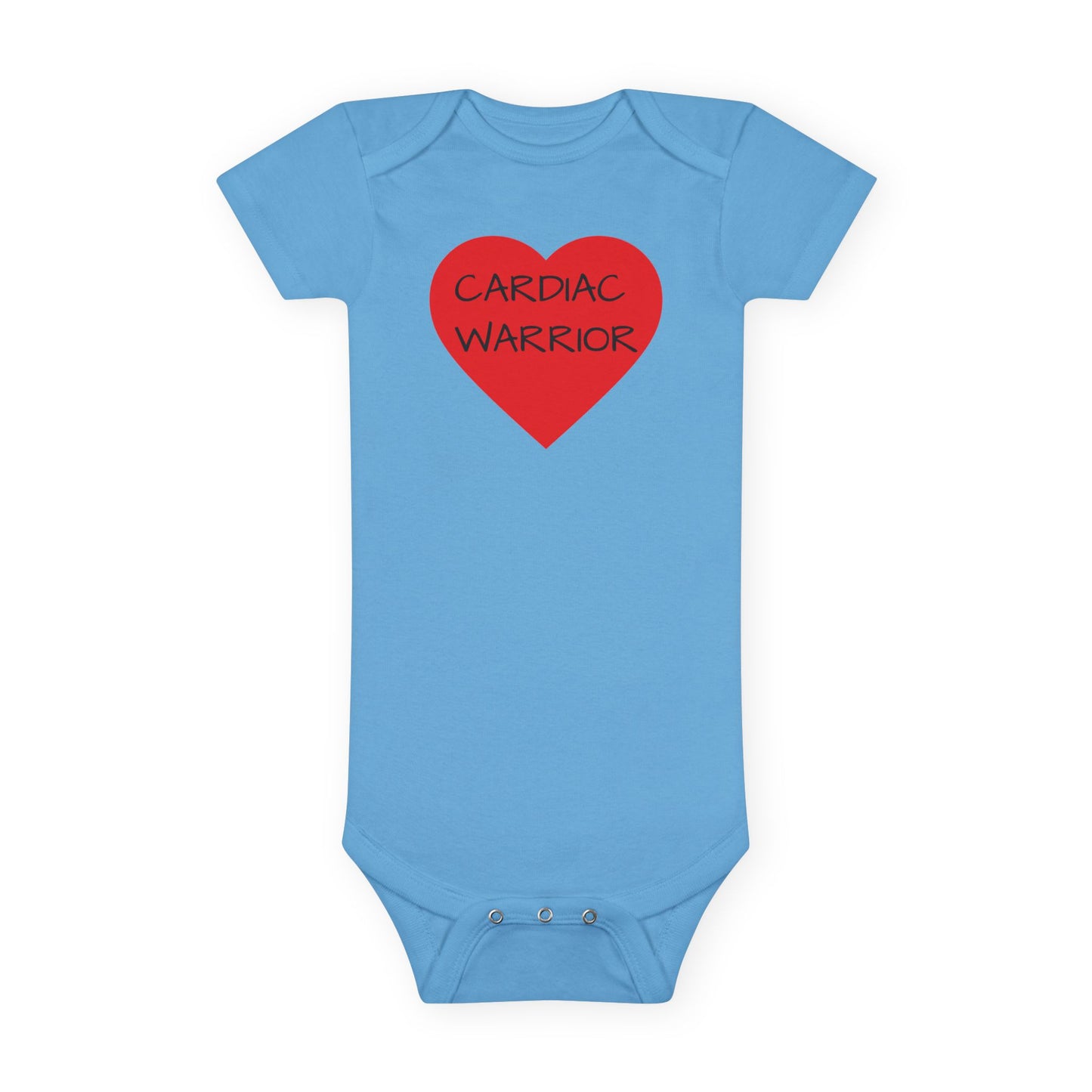 Cardiac Warrior Baby Onesie - Red Heart Infant Bodysuit (Congenital Heart Support)