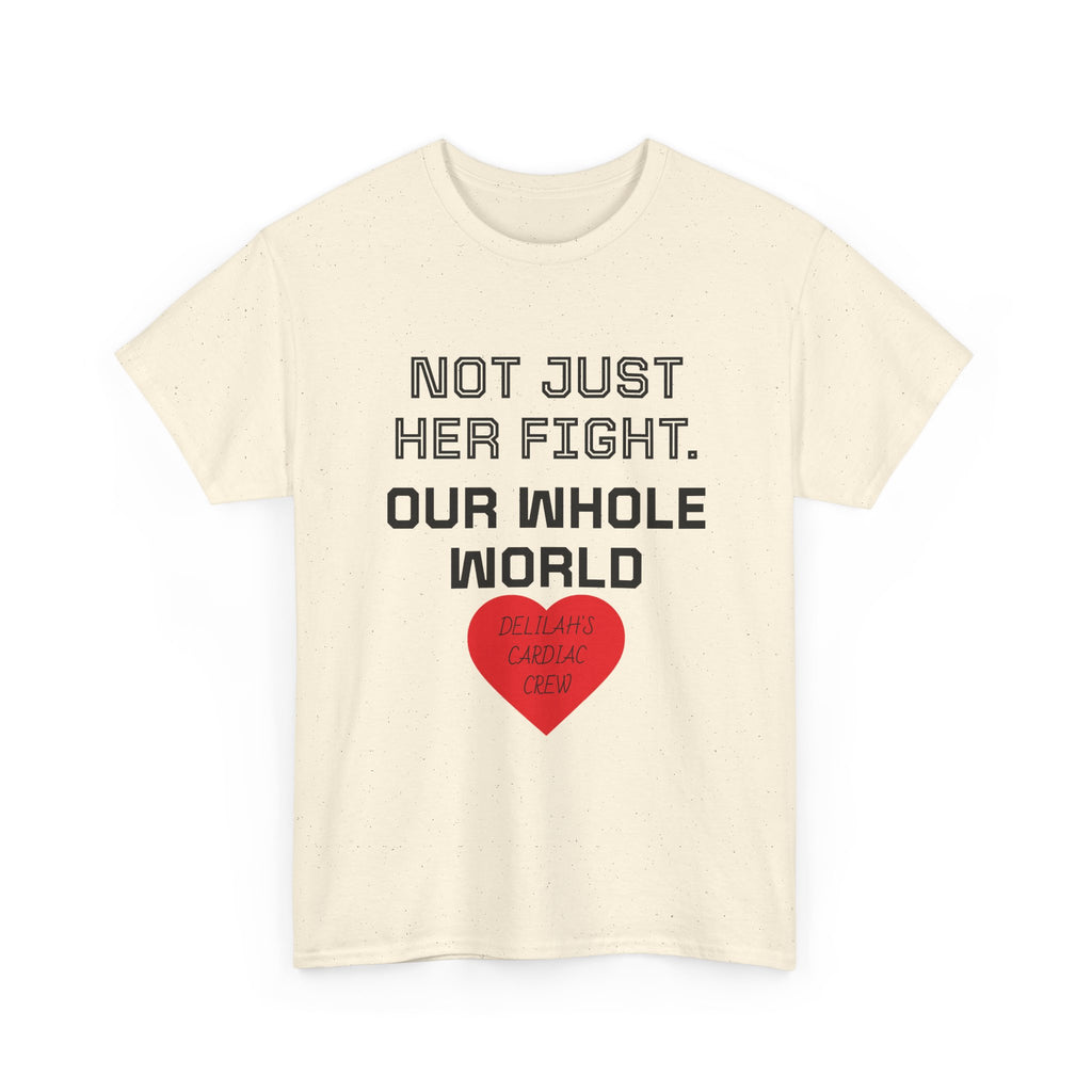 "Not Just Her Fight, Our Whole World" Crew Heart Tee